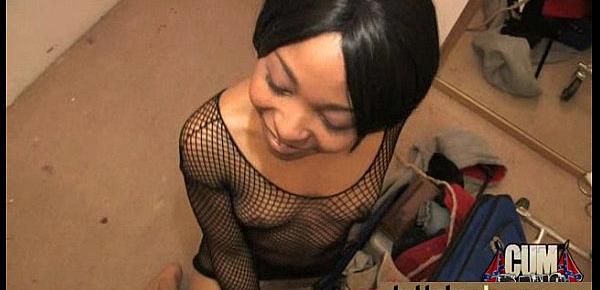  Naughty black wife gang banged by white friends 18